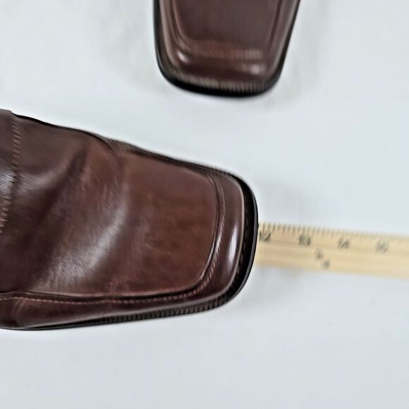 Fratelli Select Men's Warm Brown Leather Loafers Strap and Buckle Size 8.5 M - Picture 8 of 10